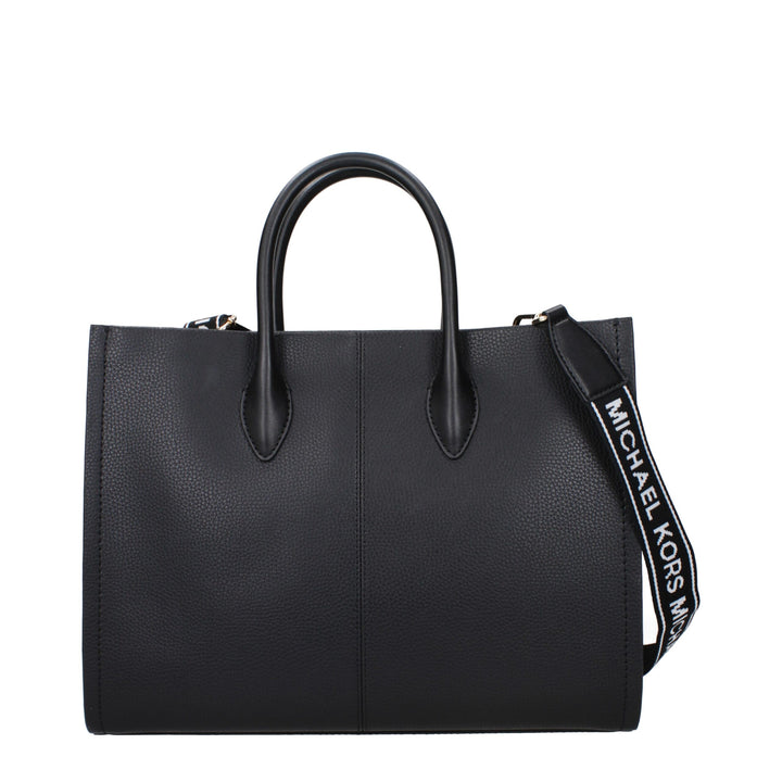 Black Leather Handbag Michael Kors
