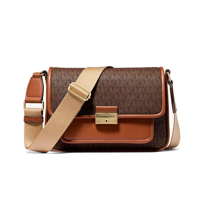 Brown Canvas Crossbody Bag Michael Kors