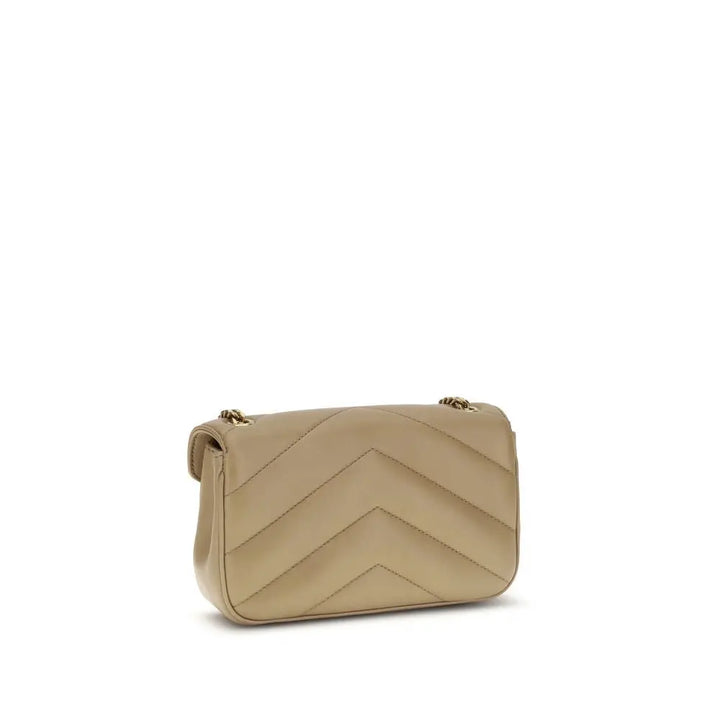 Beige Lamb Ovis Aries Aries Shoulder Bag Saint Laurent