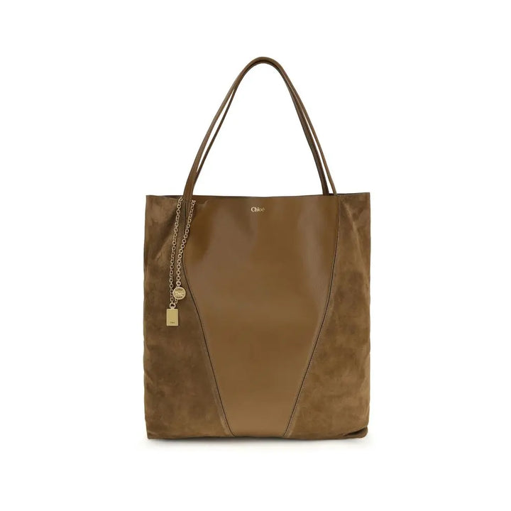 Brown Calf Leather Bos Taurus Shoulder Bag Chloé