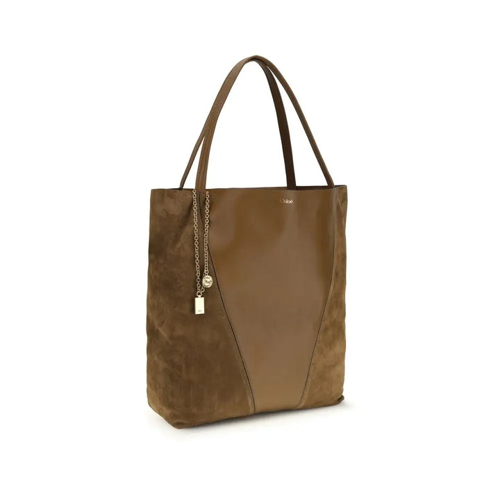 Brown Calf Leather Bos Taurus Shoulder Bag Chloé