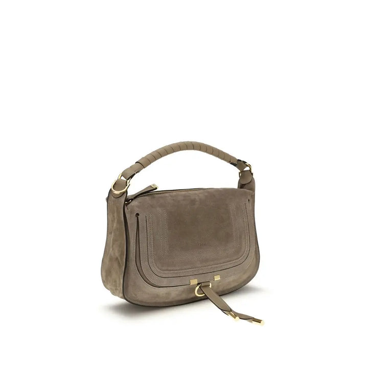 Beige Calf Leather Bos Taurus Shoulder Bag Chloé