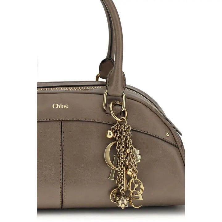 Gray Calf Leather Bos Taurus Handbag Chloé