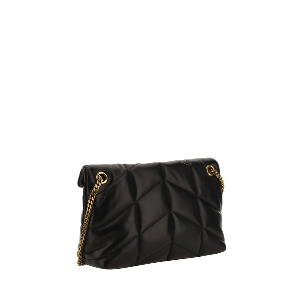 Black Lamb Ovis Aries Aries Shoulder Bag Saint Laurent