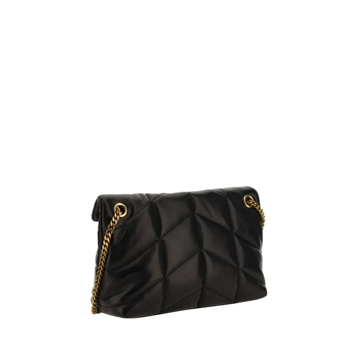 Black Lamb Ovis Aries Aries Shoulder Bag Saint Laurent