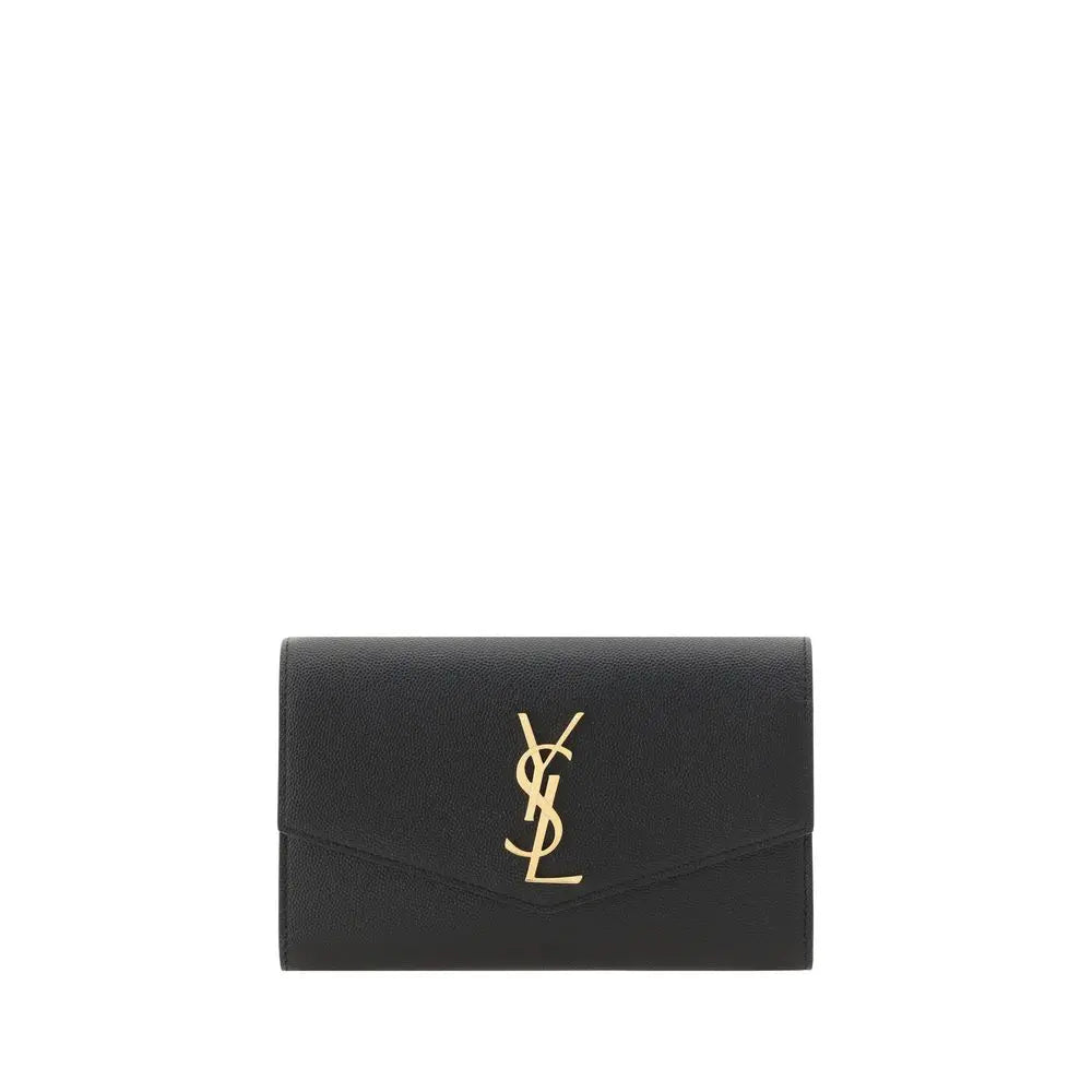 Black Calf Leather Bos Taurus Shoulder Bag Saint Laurent