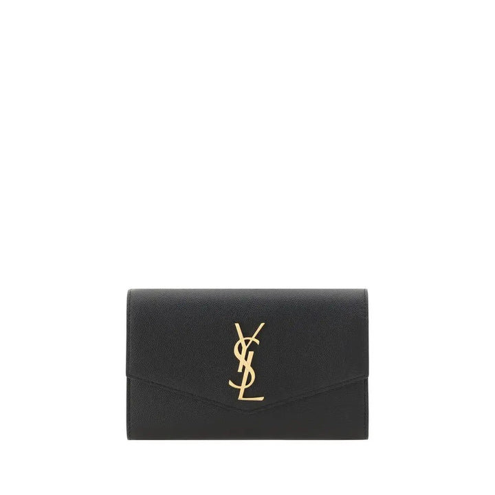 Black Calf Leather Bos Taurus Shoulder Bag Saint Laurent