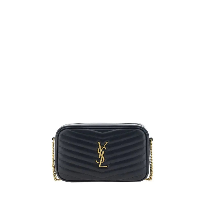 Black Calf Leather Bos Taurus Shoulder Bag Saint Laurent