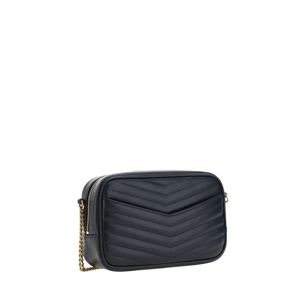 Black Calf Leather Bos Taurus Shoulder Bag Saint Laurent