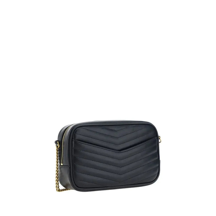 Black Calf Leather Bos Taurus Shoulder Bag Saint Laurent