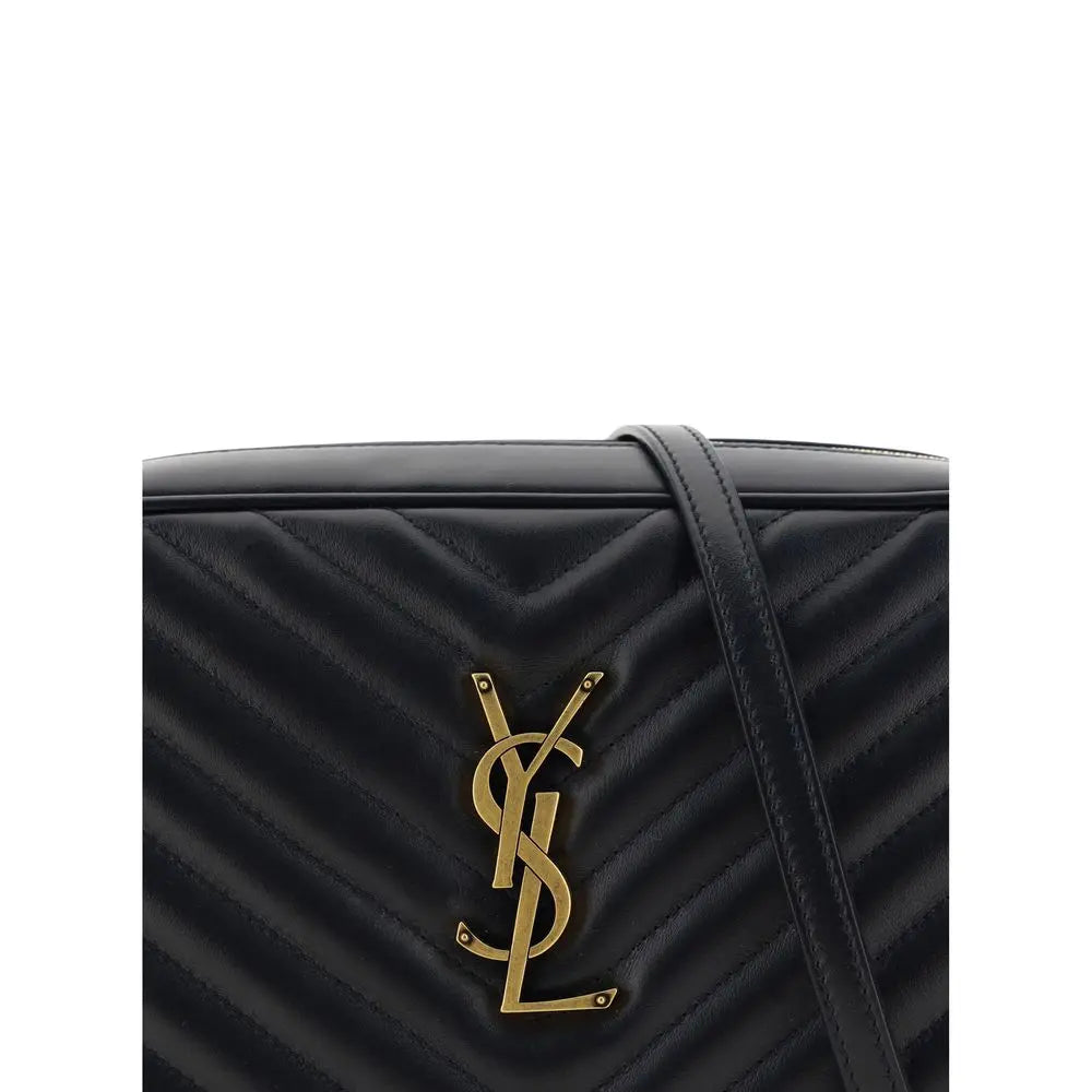 Black Calf Leather Bos Taurus Shoulder Bag Saint Laurent