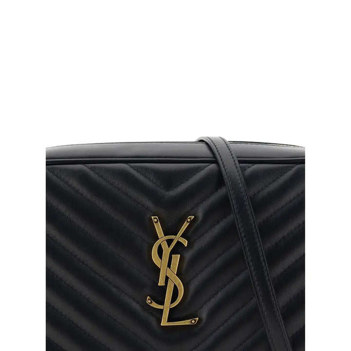 Black Calf Leather Bos Taurus Shoulder Bag Saint Laurent