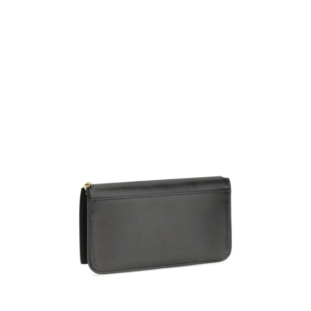 Black Calf Leather Bos Taurus Shoulder Bag Saint Laurent