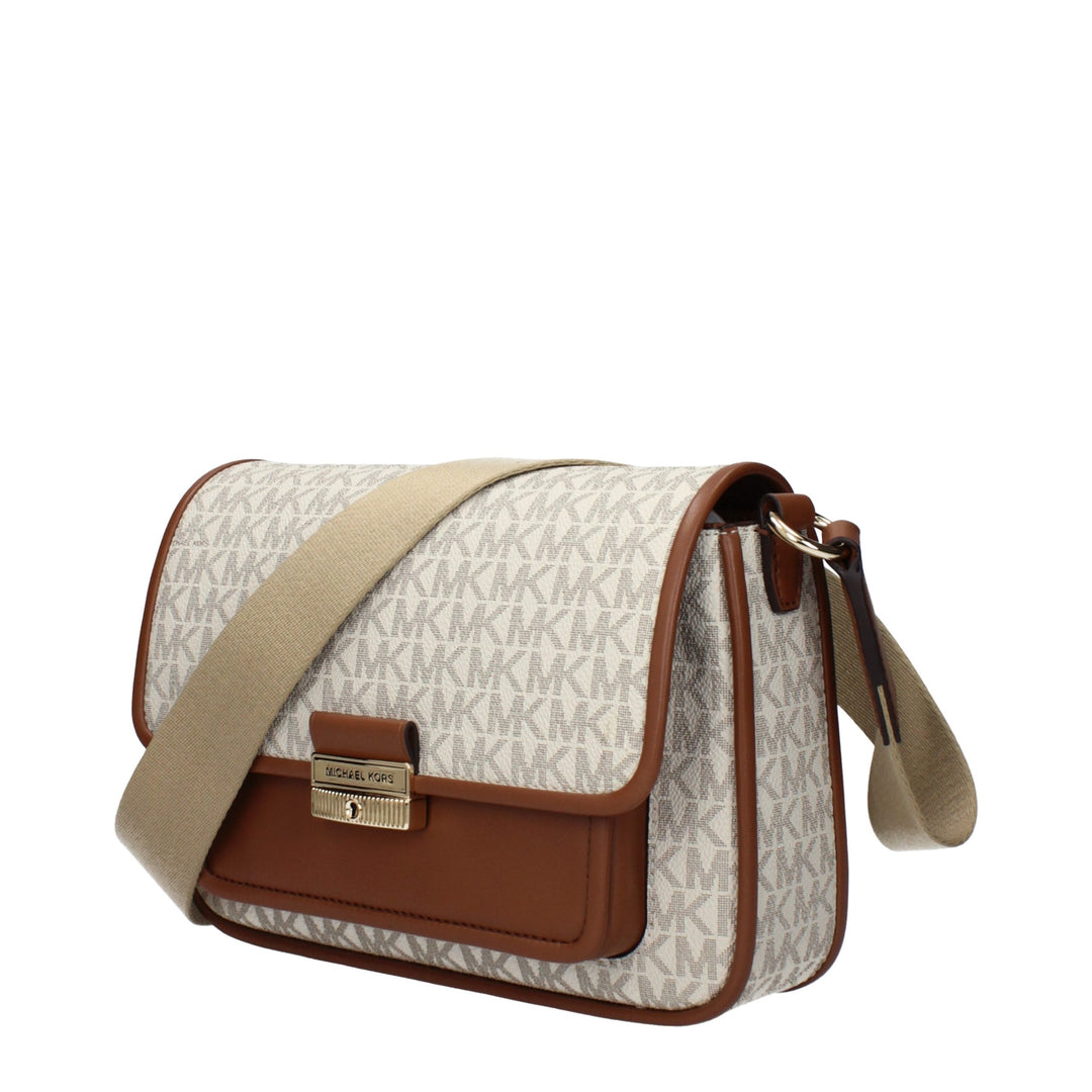 Beige Fabric Crossbody Bag Michael Kors