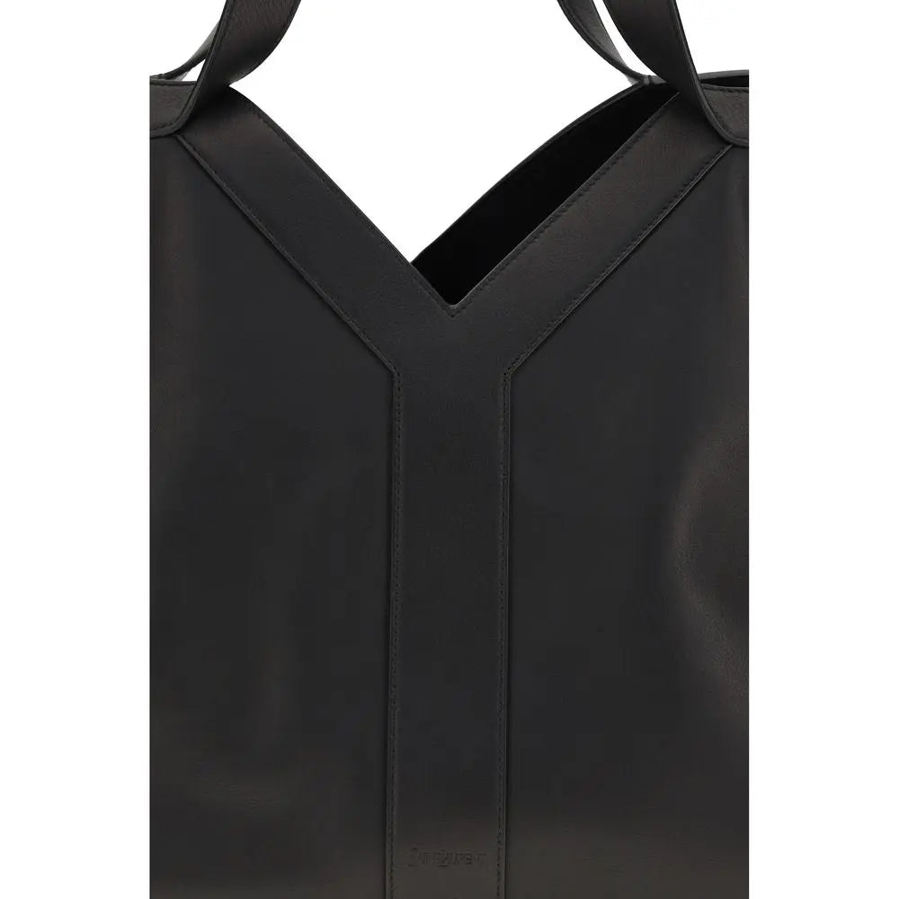 Black Calf Leather Bos Taurus Shoulder Bag Saint Laurent
