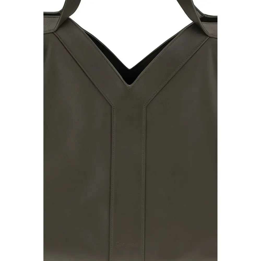Bicolor Calf Leather Bos Taurus Shoulder Bag Saint Laurent