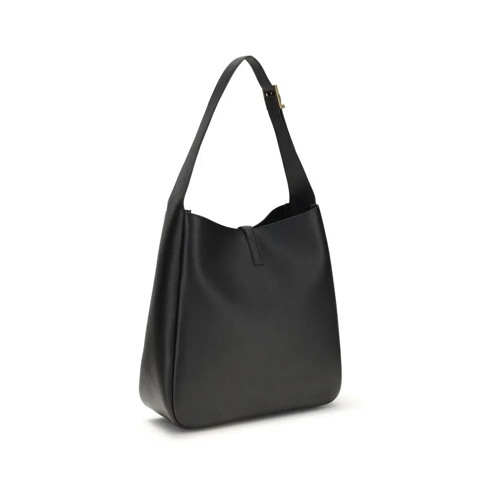 Black Calf Leather Bos Taurus Shoulder Bag Saint Laurent