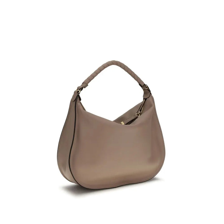 Beige Calf Leather Bos Taurus Shoulder Bag Chloé