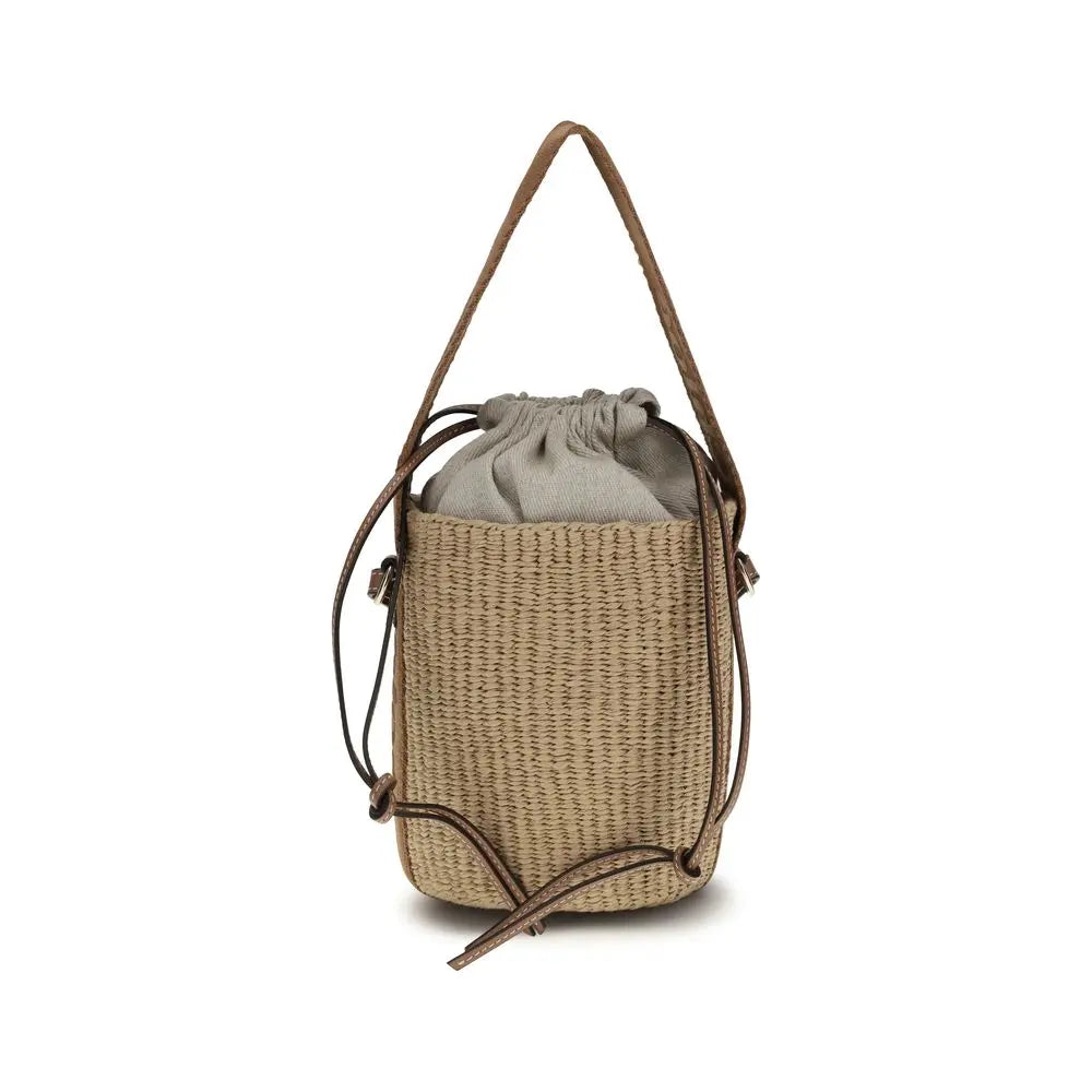 Beige Raffia Backet Bag Chloé