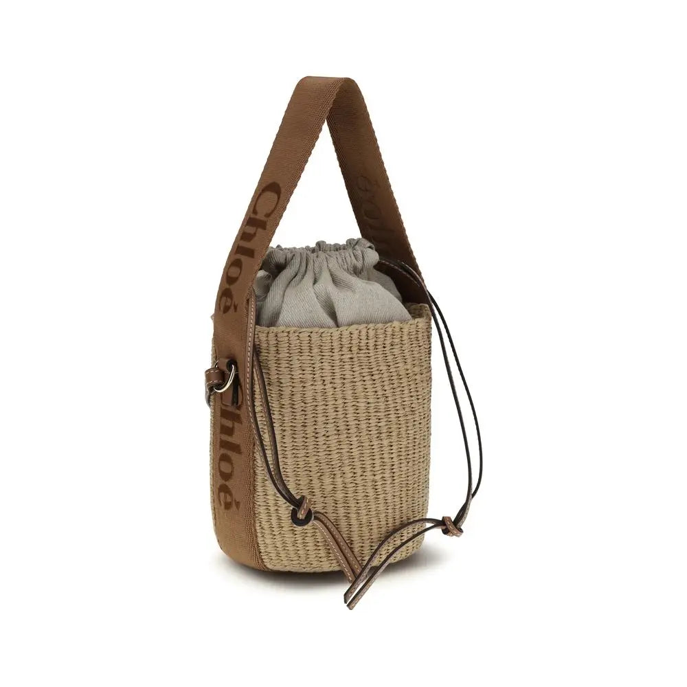 Beige Raffia Backet Bag Chloé