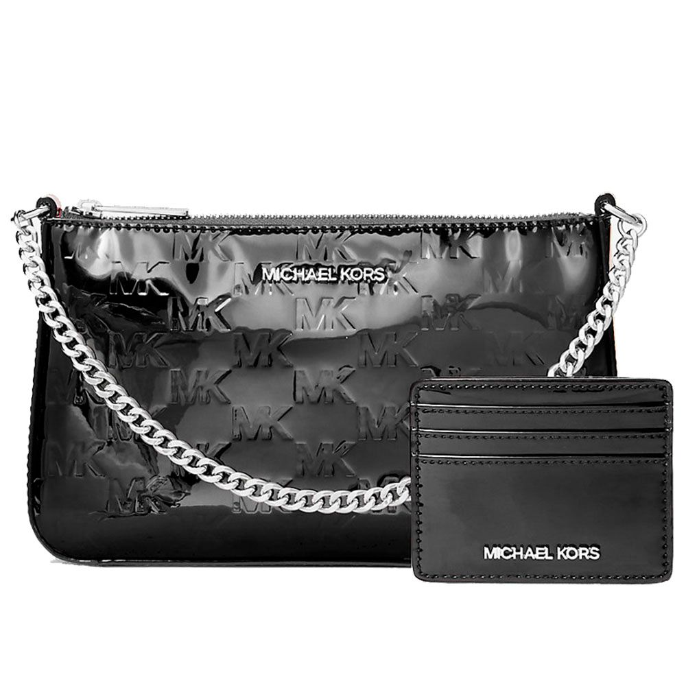 Black Canvas Clutch Bag Michael Kors
