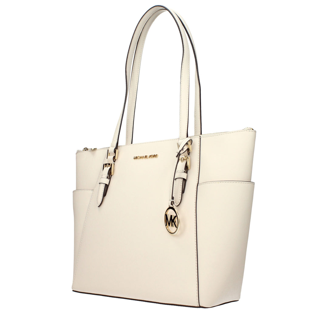 Beige Leather Shoulder Bag Michael Kors