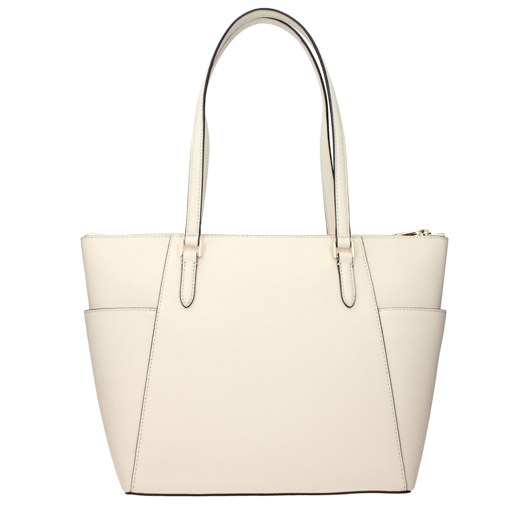 Beige Leather Shoulder Bag Michael Kors