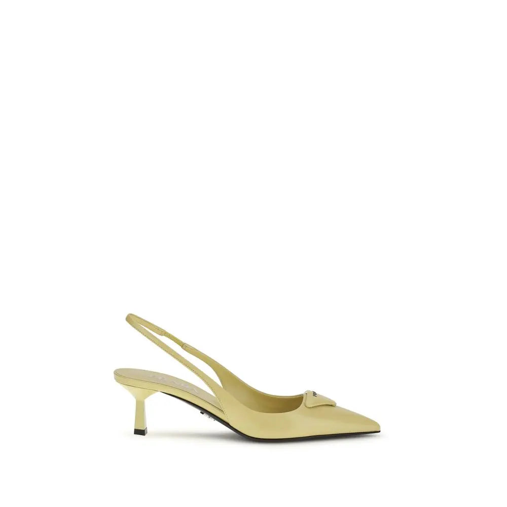 Bicolor Calf Leather Bos Taurus High Heel Pumps Prada
