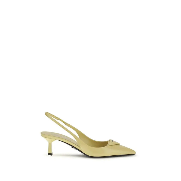 Bicolor Calf Leather Bos Taurus High Heel Pumps Prada