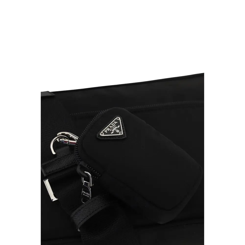 Black Nylon Shoulder Bag Prada