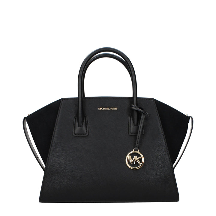 Black Leather Handbag Michael Kors