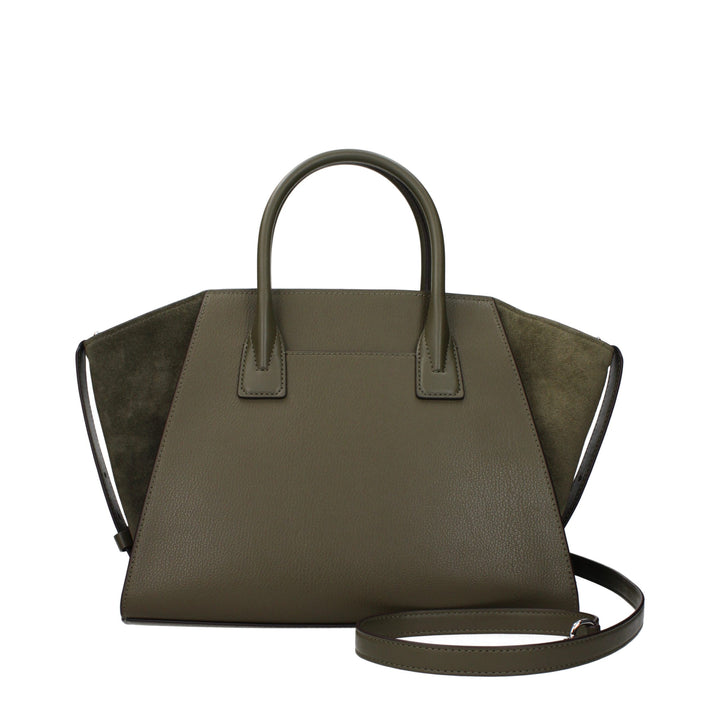Green Leather Handbag Michael Kors