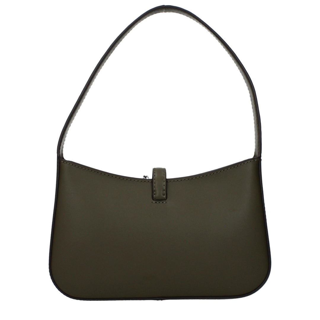 Green Leather Handbag Michael Kors