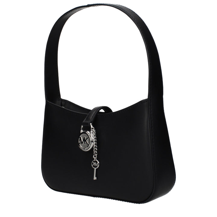 Black Leather Handbag Michael Kors