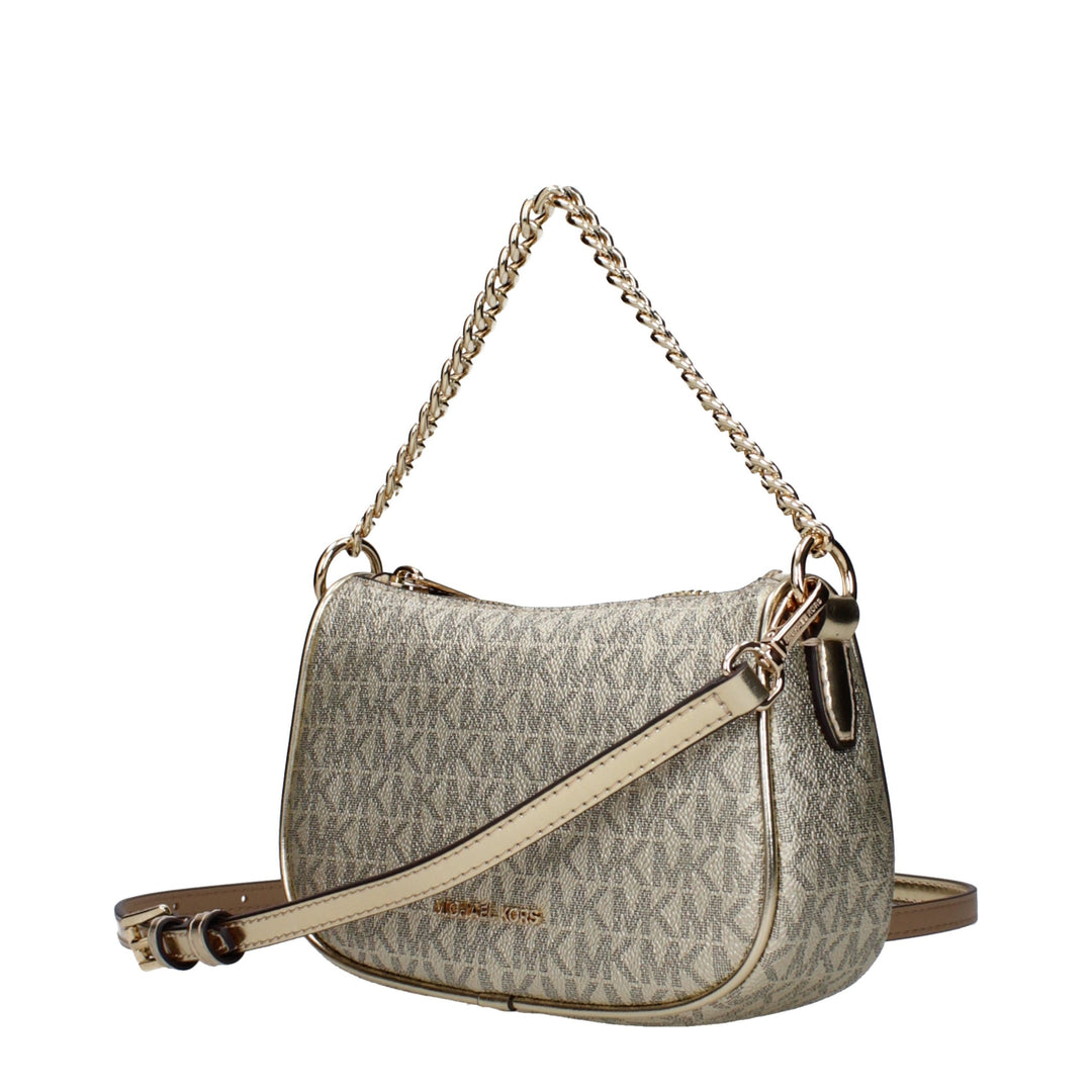 Gold Fabric Handbag Michael Kors