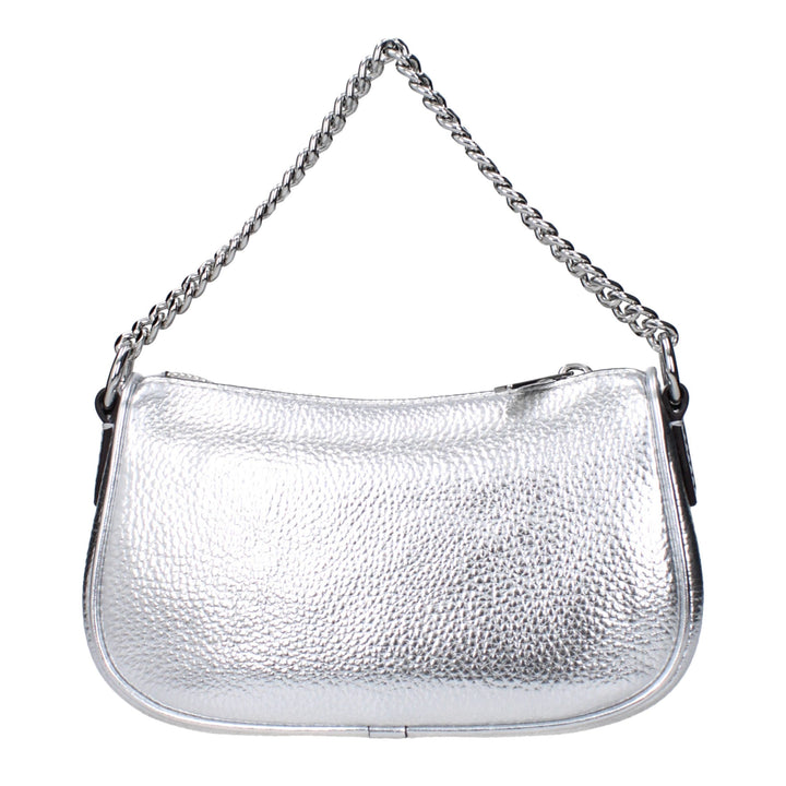 Gray Leather Handbag Michael Kors