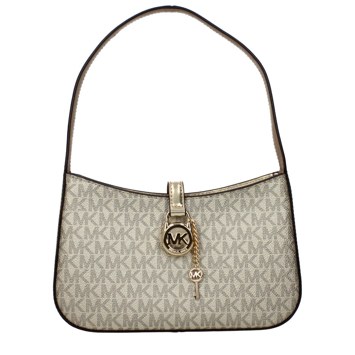 Gold Fabric Handbag Michael Kors
