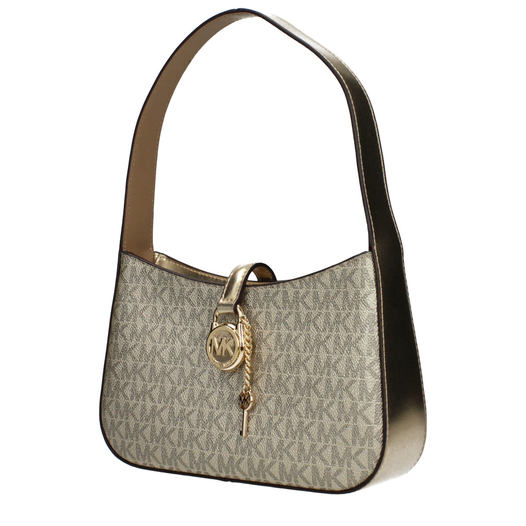 Gold Fabric Handbag Michael Kors