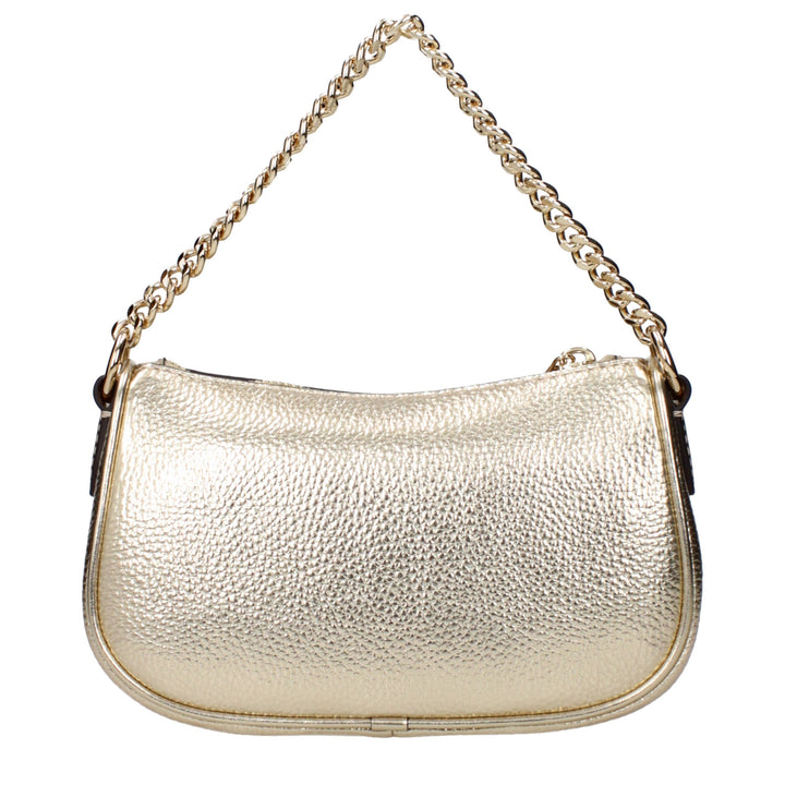 Gold Leather Handbag Michael Kors