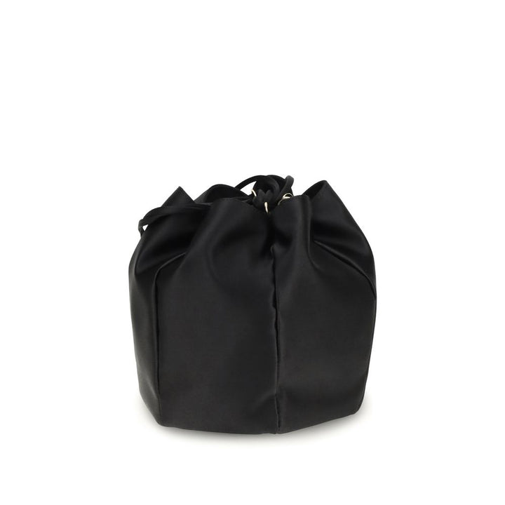 Black Silk Backet Bag Prada