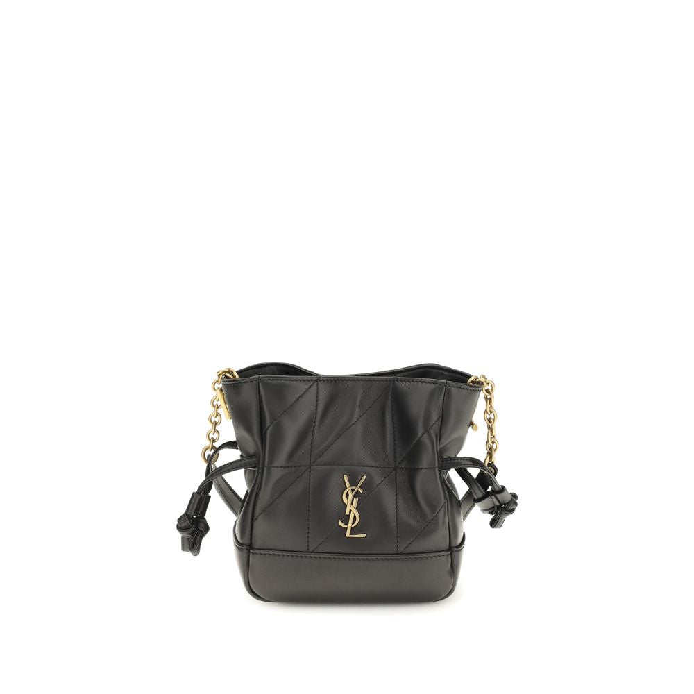 Black Lamb Ovis Aries Aries Shoulder Bag Saint Laurent