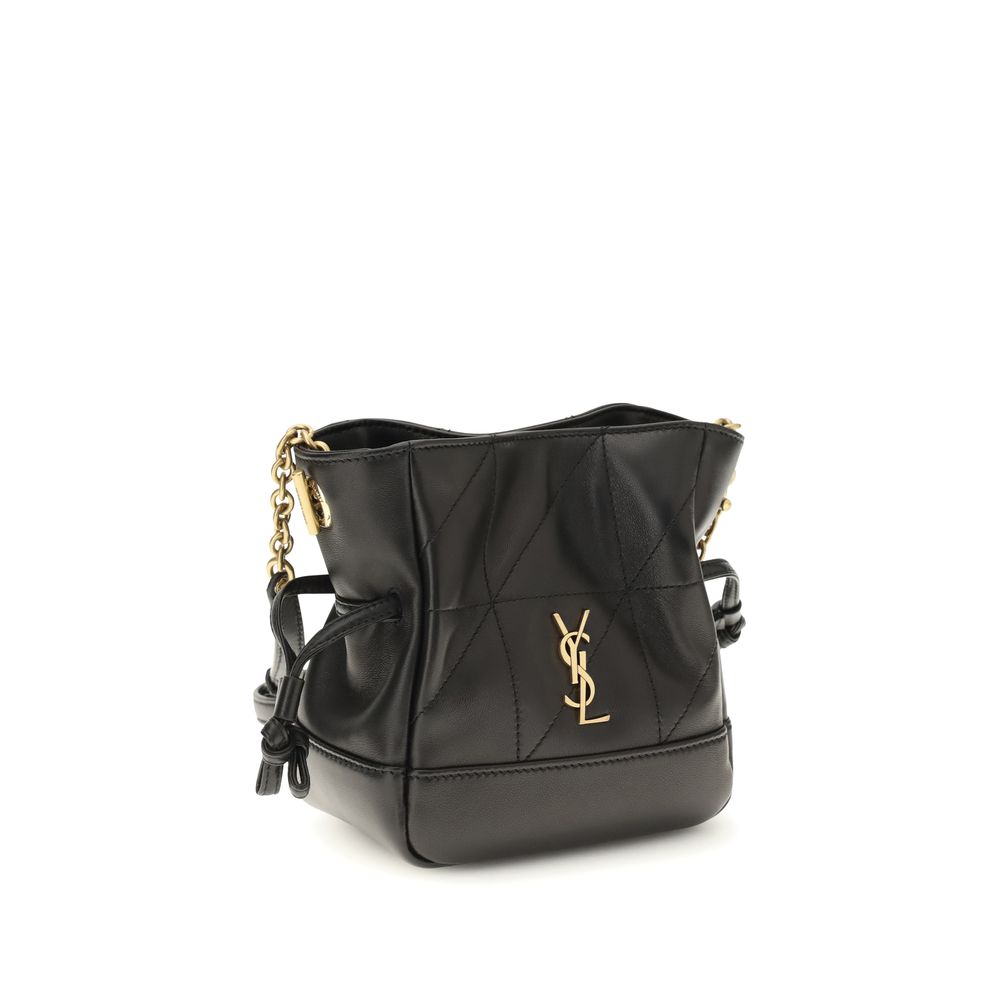 Black Lamb Ovis Aries Aries Shoulder Bag Saint Laurent