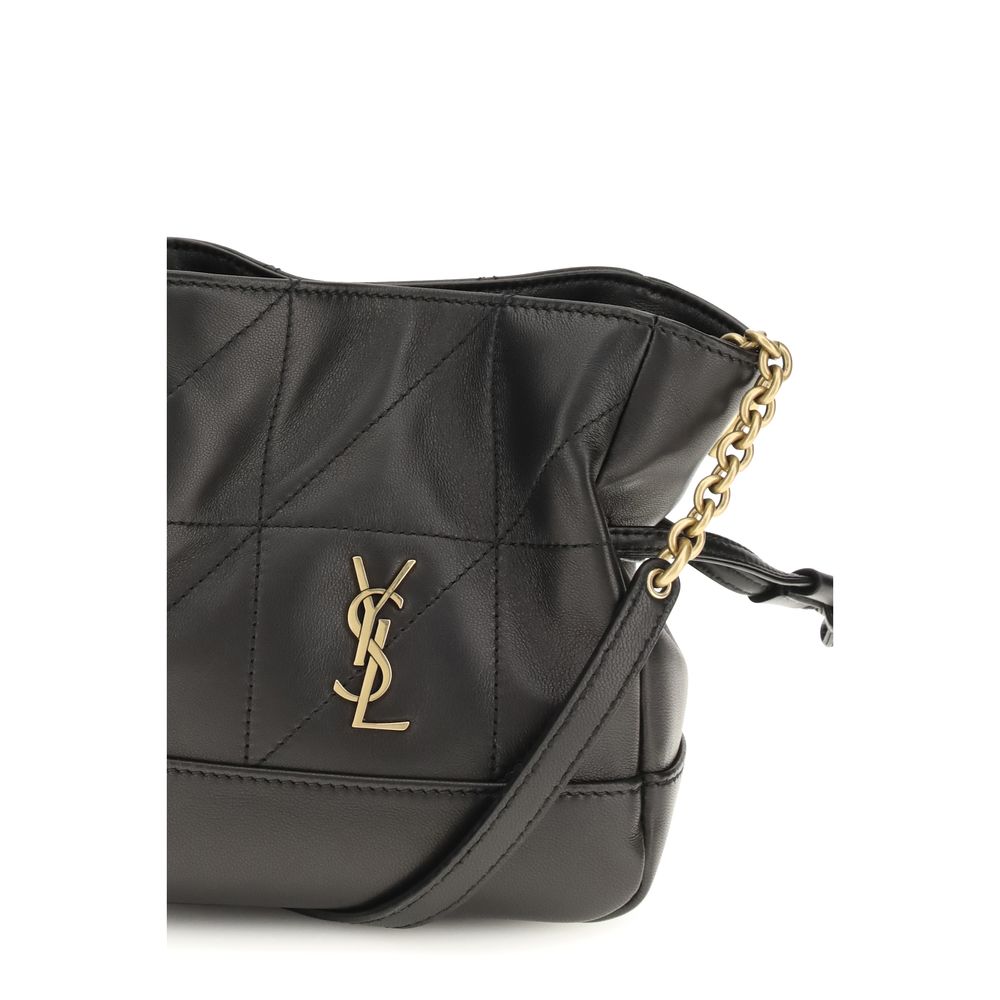 Black Lamb Ovis Aries Aries Shoulder Bag Saint Laurent