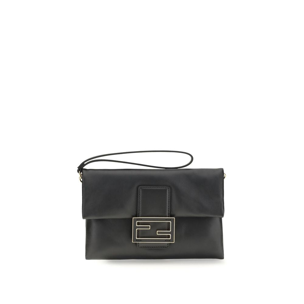 Black Lamb Ovis Aries Aries Clutch Bag Fendi