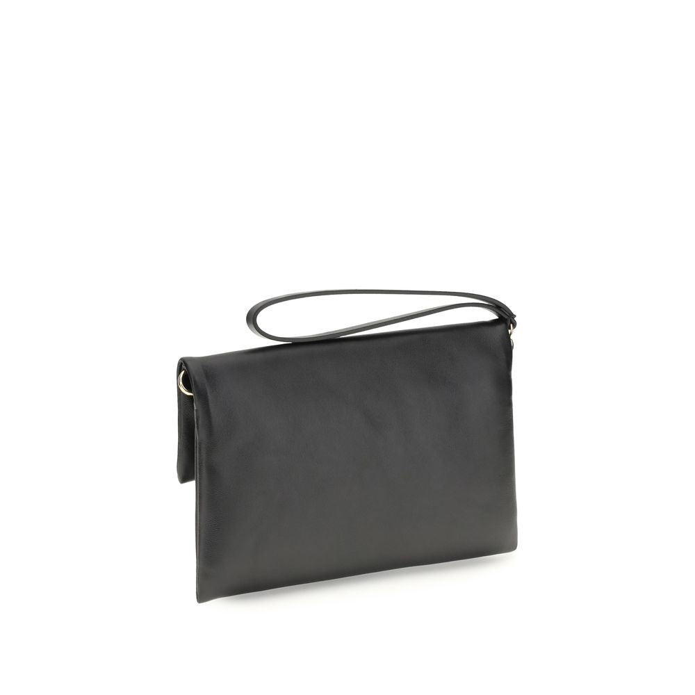 Black Lamb Ovis Aries Aries Clutch Bag Fendi
