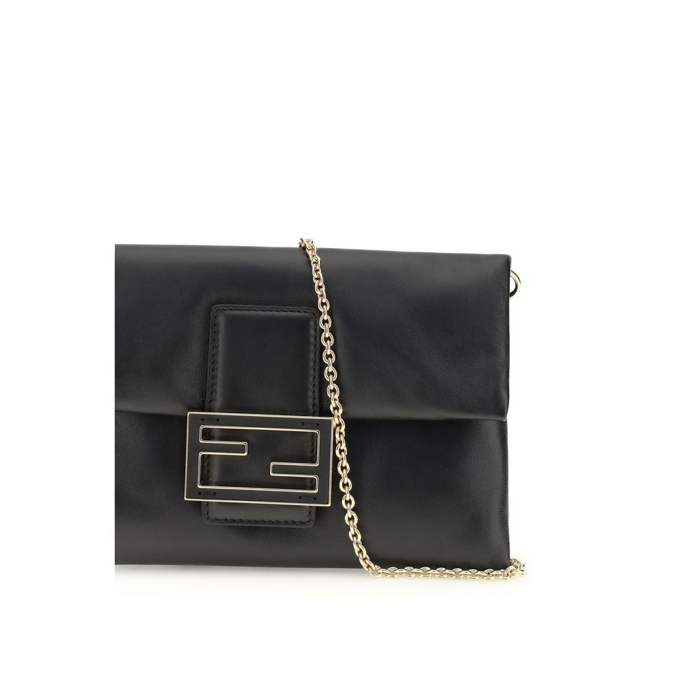 Black Lamb Ovis Aries Aries Clutch Bag Fendi