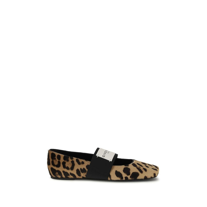 Beige Calf Leather Bos Taurus Ballet Flats Givenchy