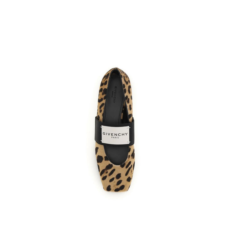 Beige Calf Leather Bos Taurus Ballet Flats Givenchy