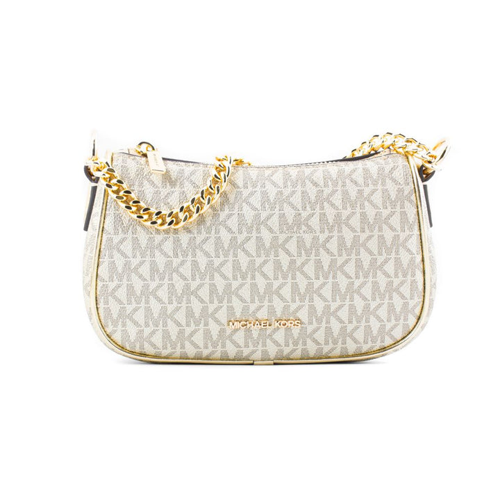 Gold Canvas Shoulder Bag Michael Kors