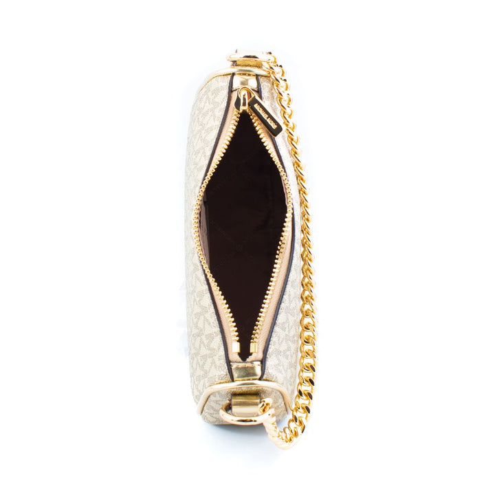 Gold Canvas Shoulder Bag Michael Kors